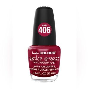 L.A. COLORS Color Craze Nail Polish, Hot Blooded